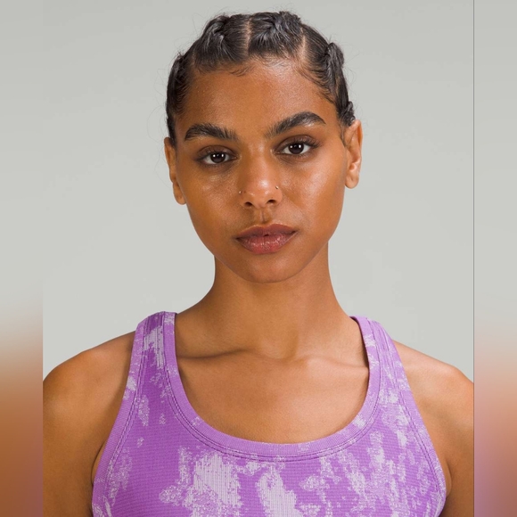 Lululemon Swiftly Tech 2.0 Purple Energy Flowy Tank Top 12/Large Like New - Picture 9 of 10